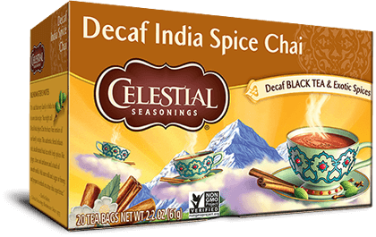 Click here to purchase Decaf India Spice Chai Tea