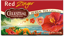 Image of Red Zinger Herbal Tea packaging