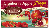 Image of Cranberry Apple Zinger Herbal Tea packaging