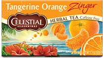 Image of Tangerine Orange Zinger Herbal Tea packaging