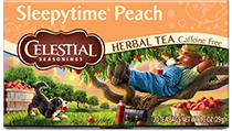 Image of Sleepytime Peach Herbal Tea packaging