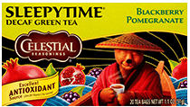 Image of Sleepytime Decaf Blackberry Pomegranate Green Tea packaging