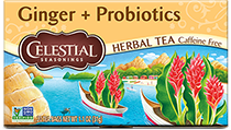Image of Ginger Probiotics Herbal Tea packaging