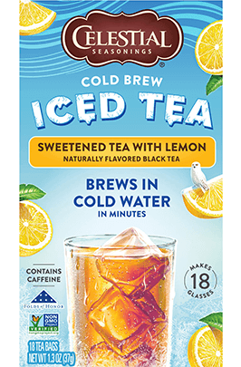 Cold Brew Iced Tea, Sweetened Tea with Lemon