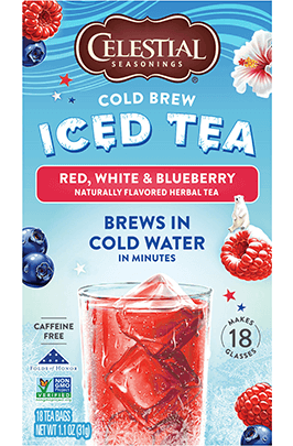 Cold Brew Iced Tea, Red, White & Blueberry